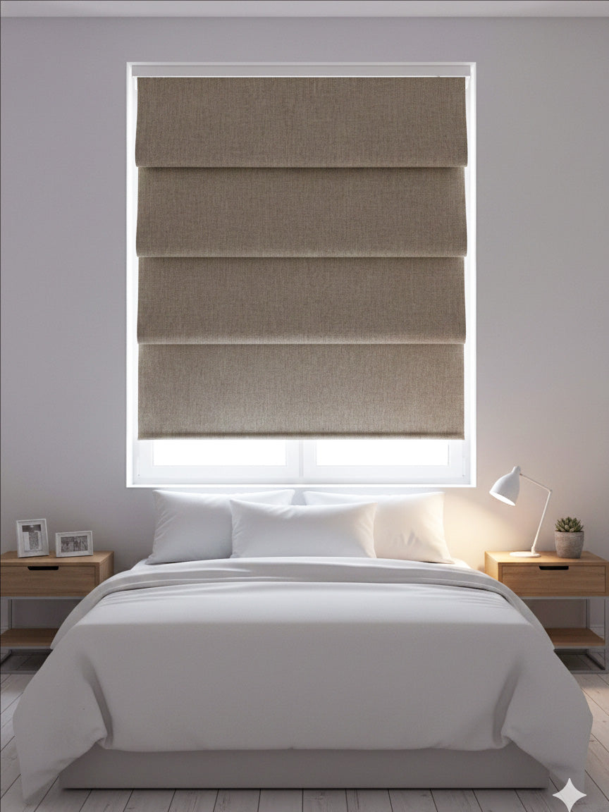 Dusk Natural Blackout Roman Shade