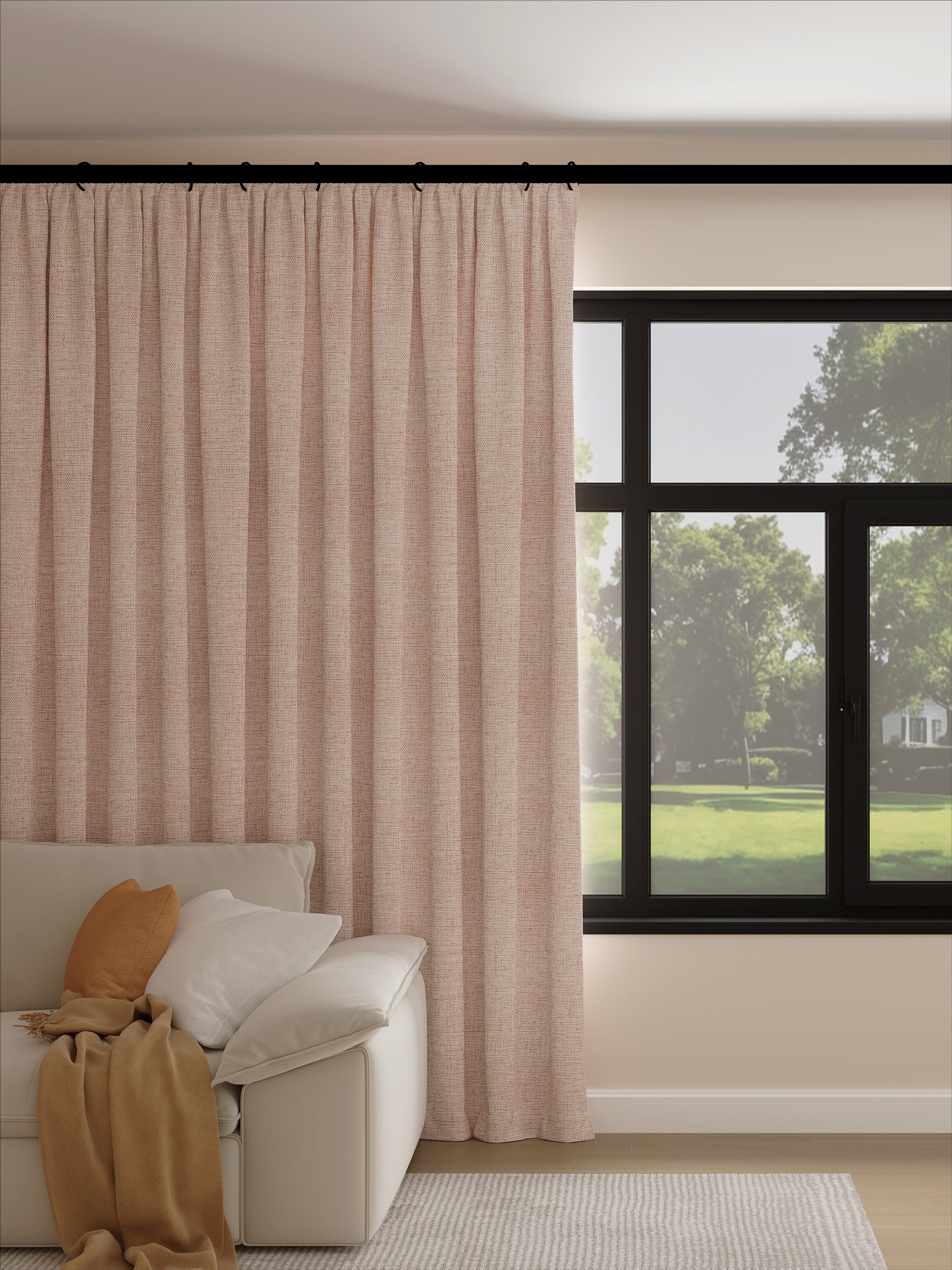 Dusk Pink Blackout Drape