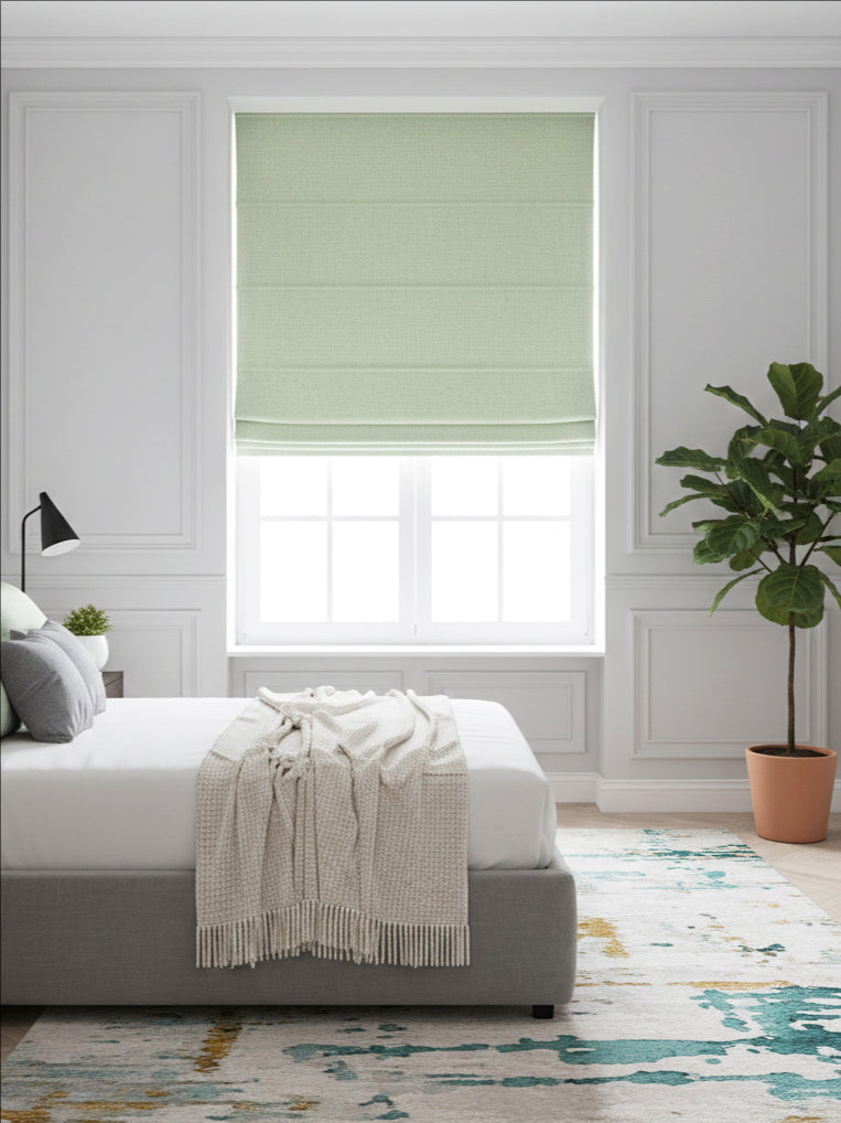 Dusk Green Blackout Roman Shade