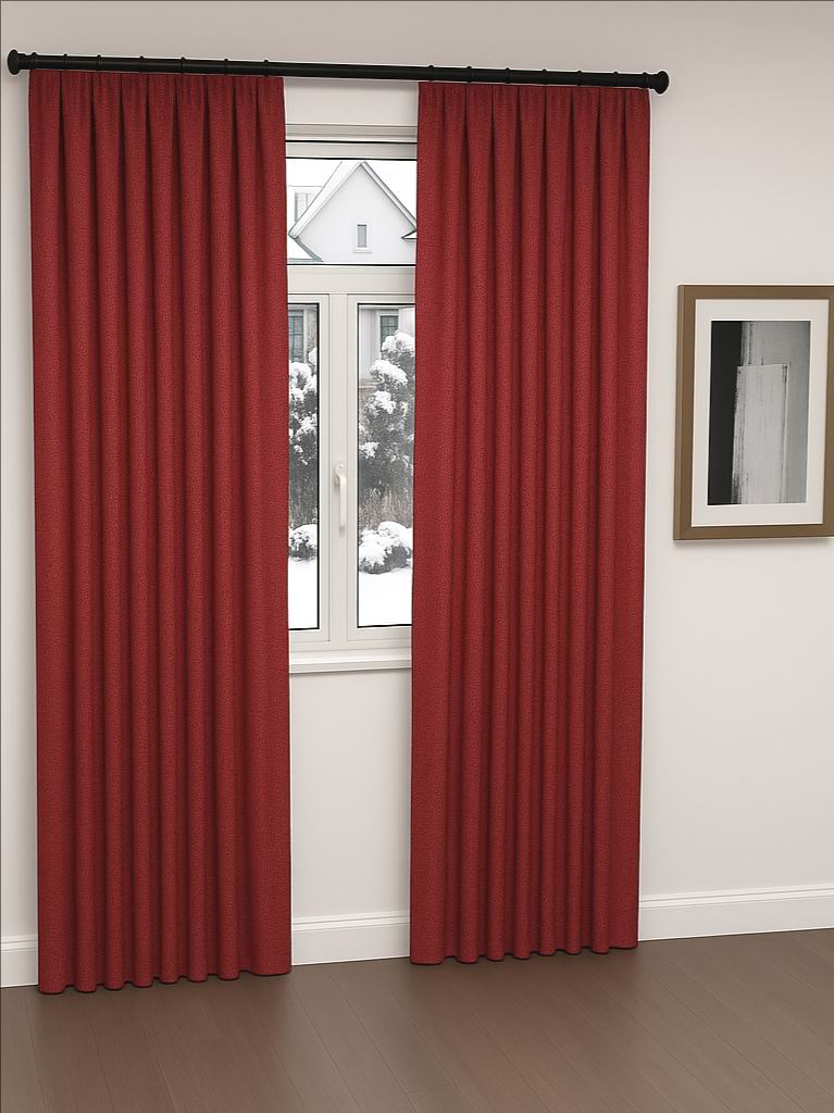 Dusk Red Blackout Drape