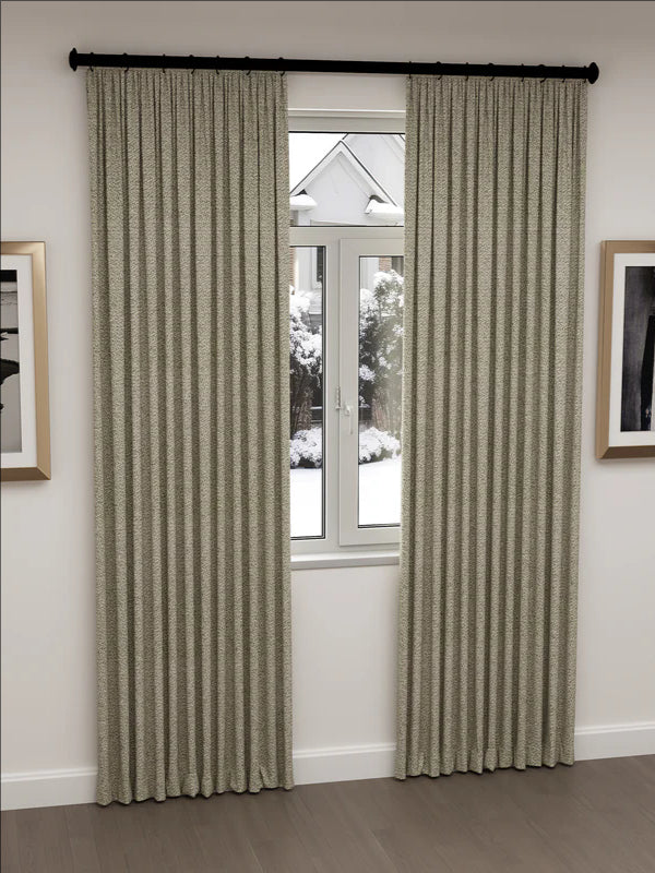 Woven Cotton Morandi Beige Blackout Drape