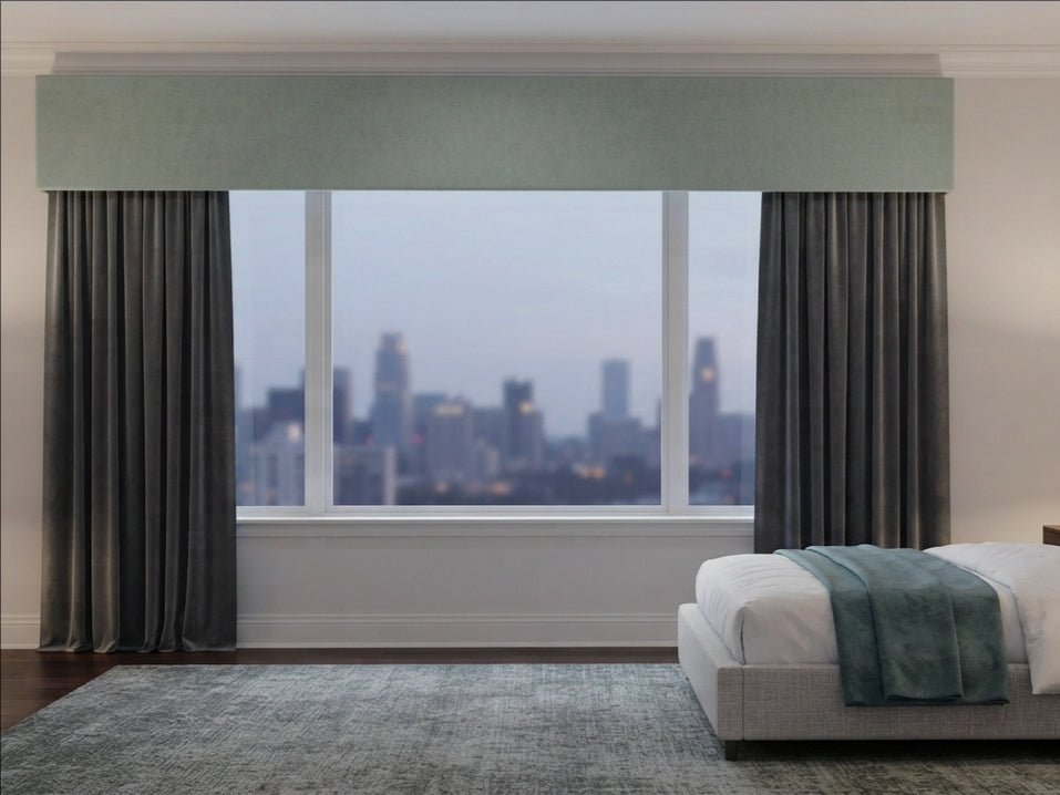 Velvet Winter Grey Valance
