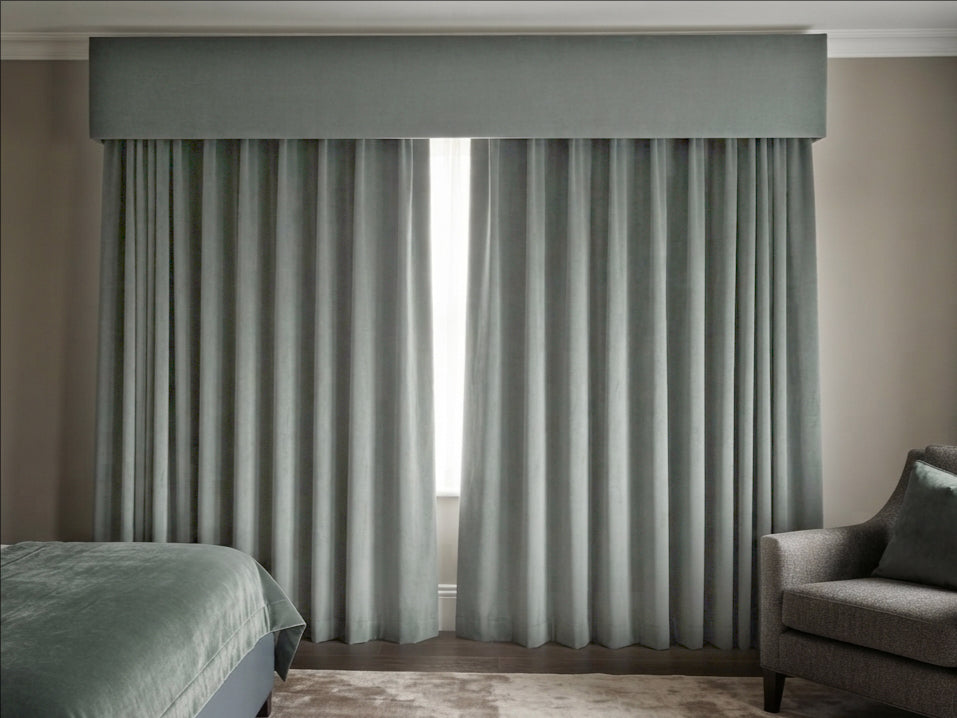 Velvet Deep Grey Valance