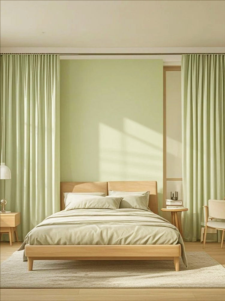 Velvet Grass Green Drape