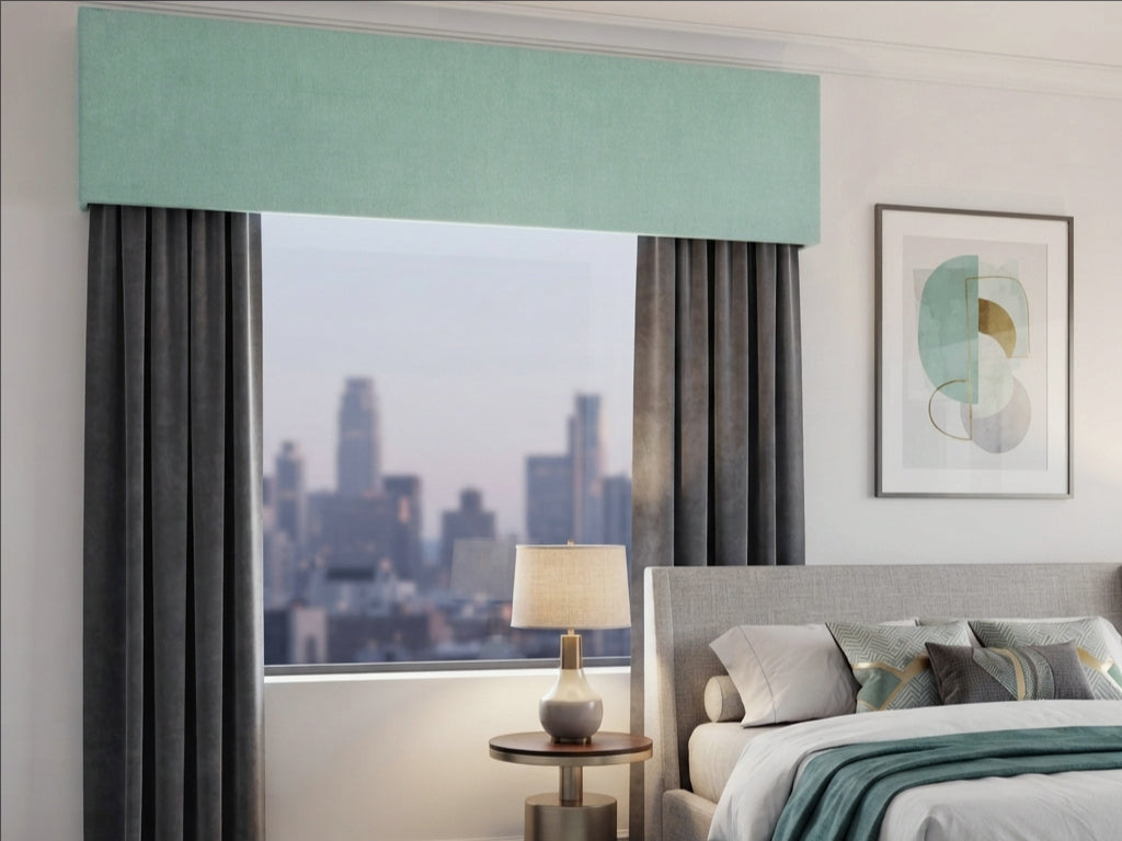 Velvet Water Blue Valance