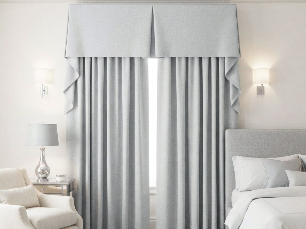 Velvet Seagull Grey Valance
