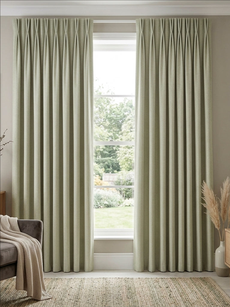 Premium Linen Oatmeal Curtains