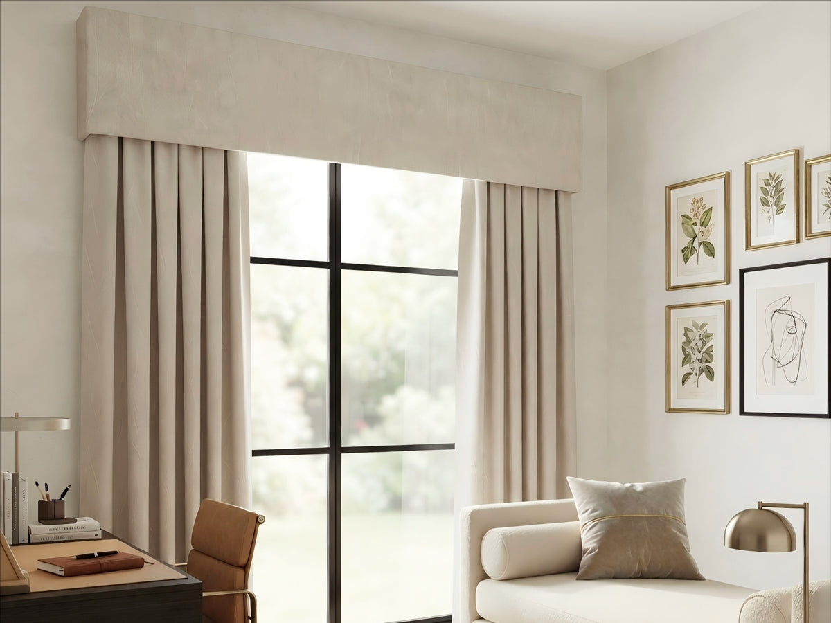 Velvet Coffee Leaves Valance