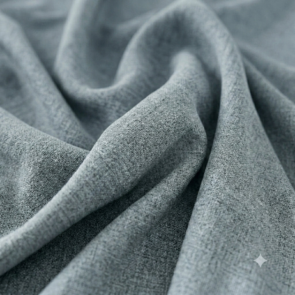 Premium Linen Steel Gray Valance
