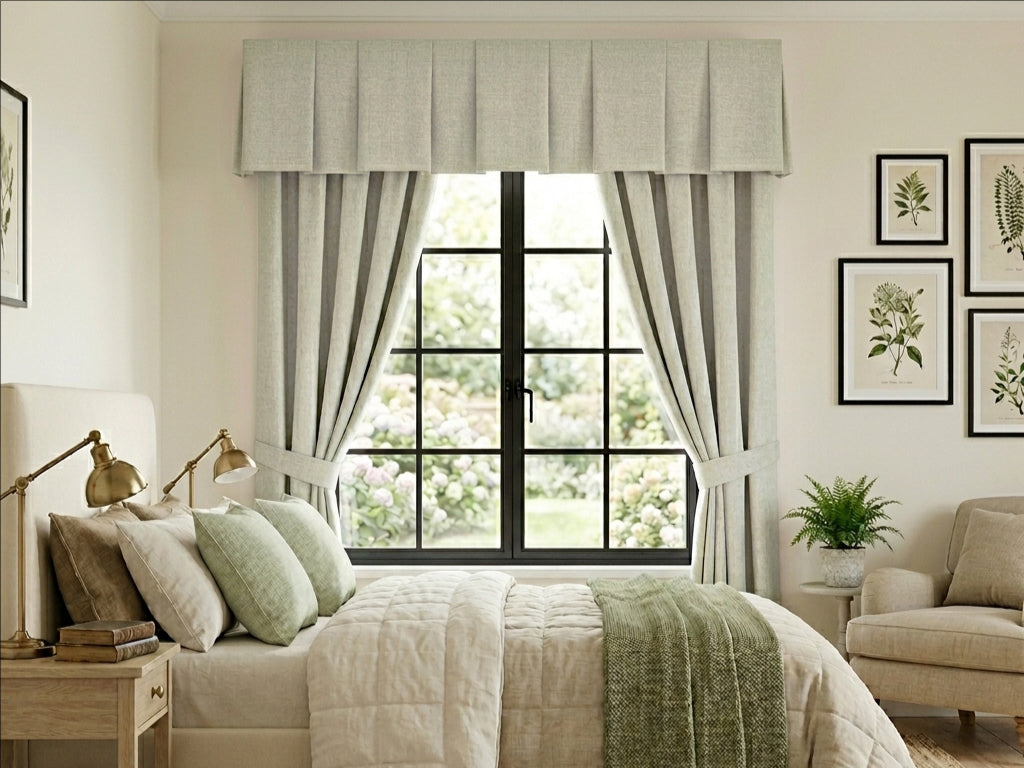 Premium Linen Natural Cream Valance