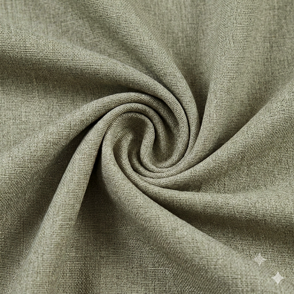 Premium Linen Olive Khaki Curtains