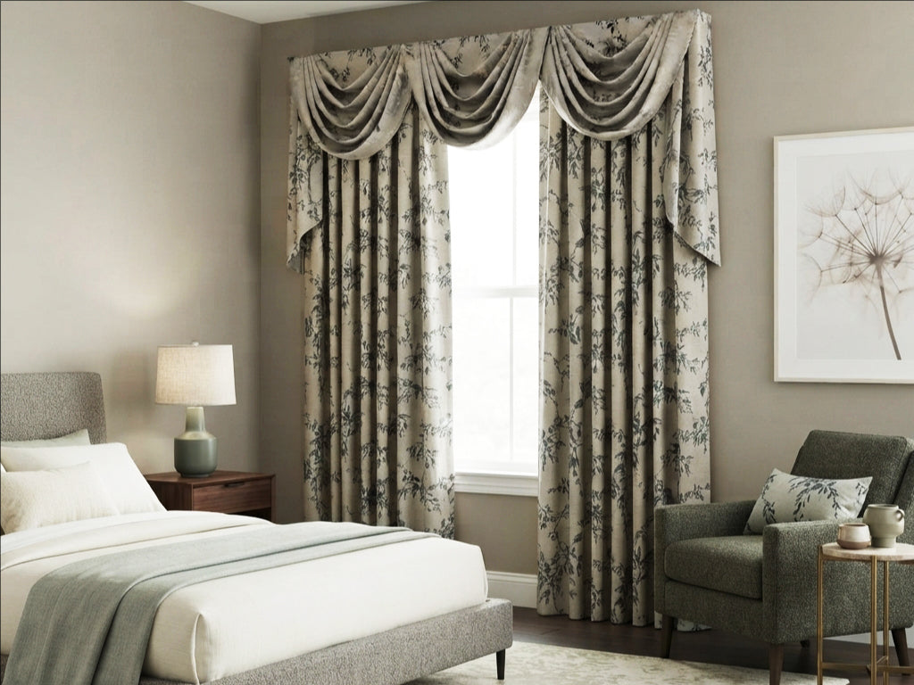Leaves Black Valance