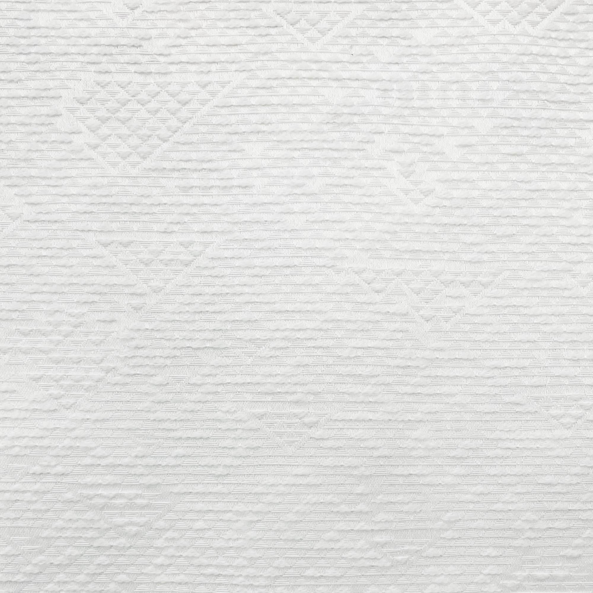 Diamond Pearl White Roman Shade