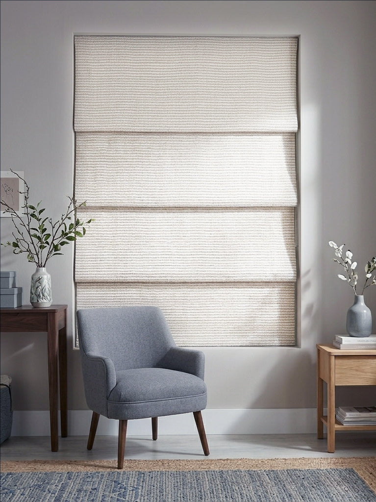 Line Beige Roman Shade