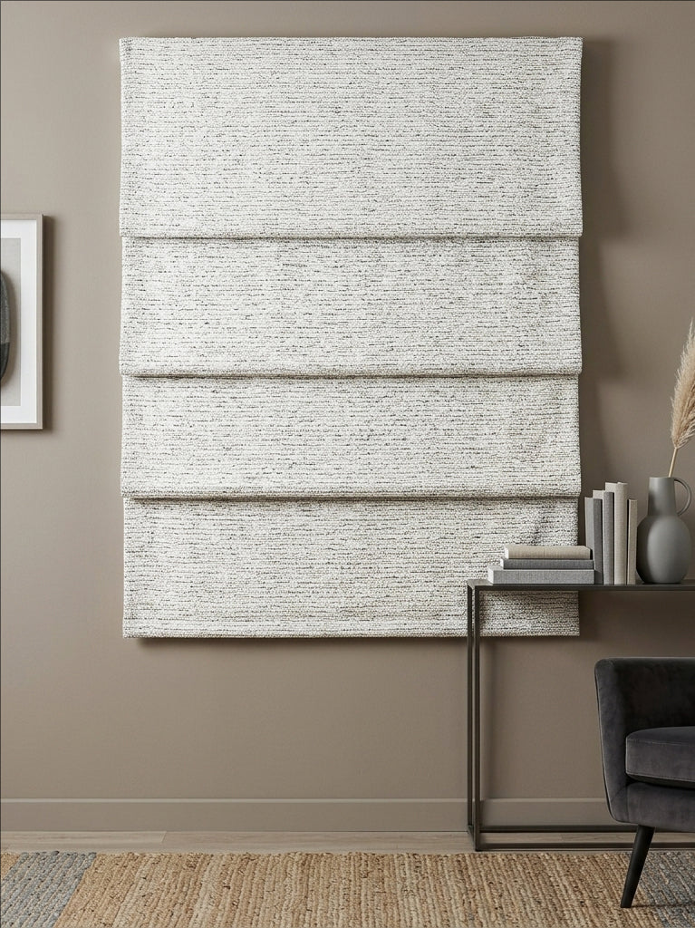Line Gray Roman Shade