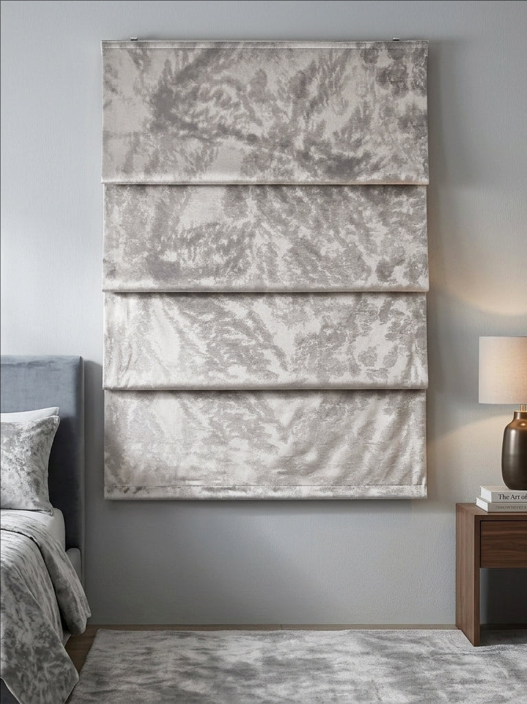 Twilight Taupe Silver Roman Shade
