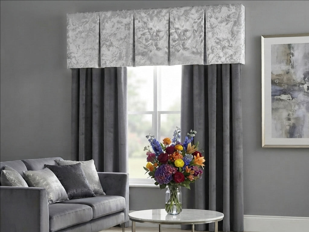 Twilight Grey Silver Valance