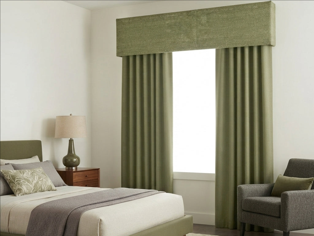 Fluffy Moss Green Valance