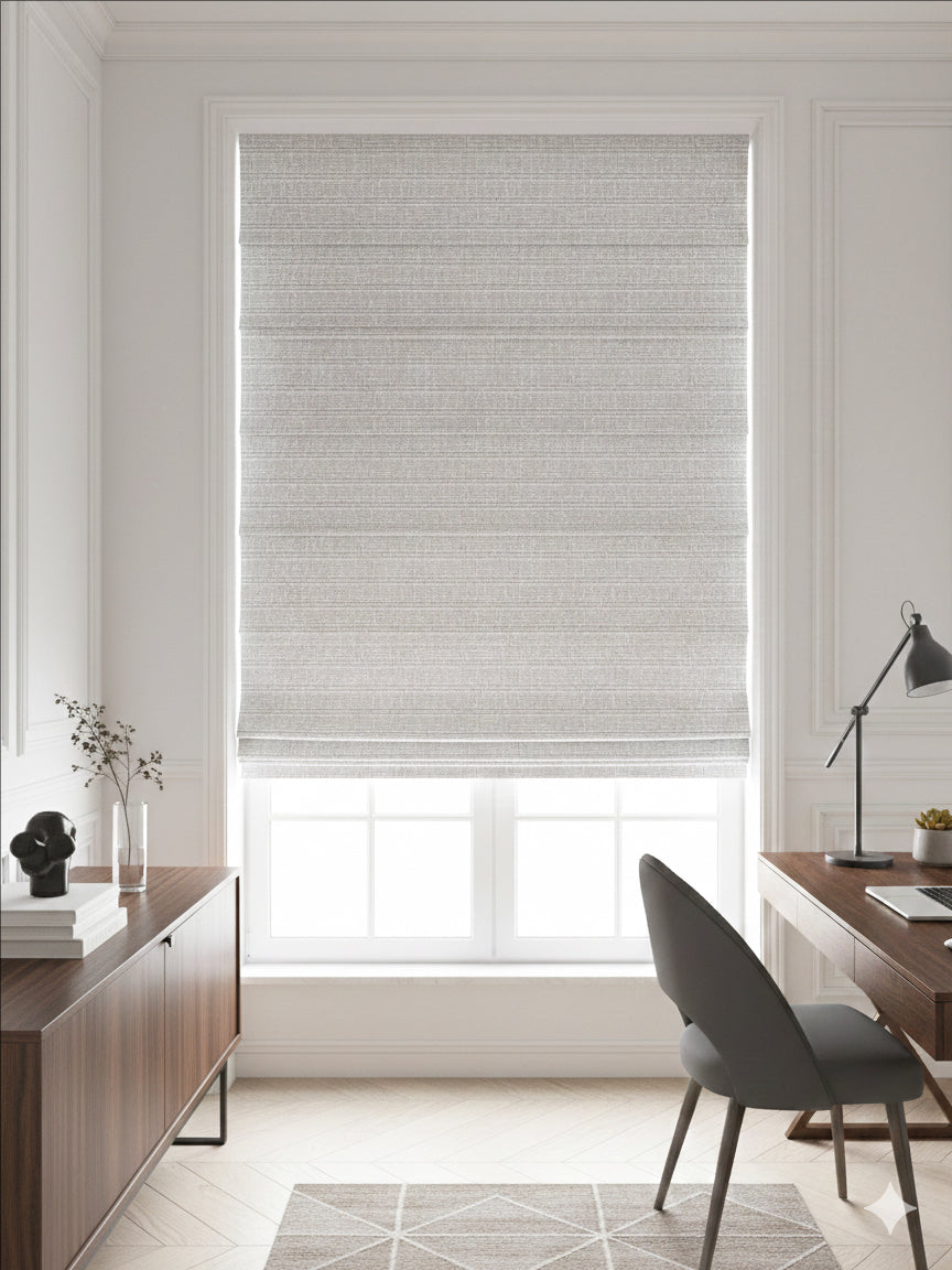 Braid Beige Roman Shade