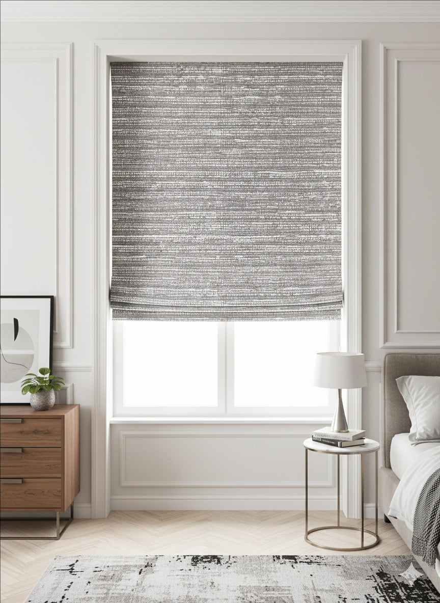 Brush Brown Roman Shade