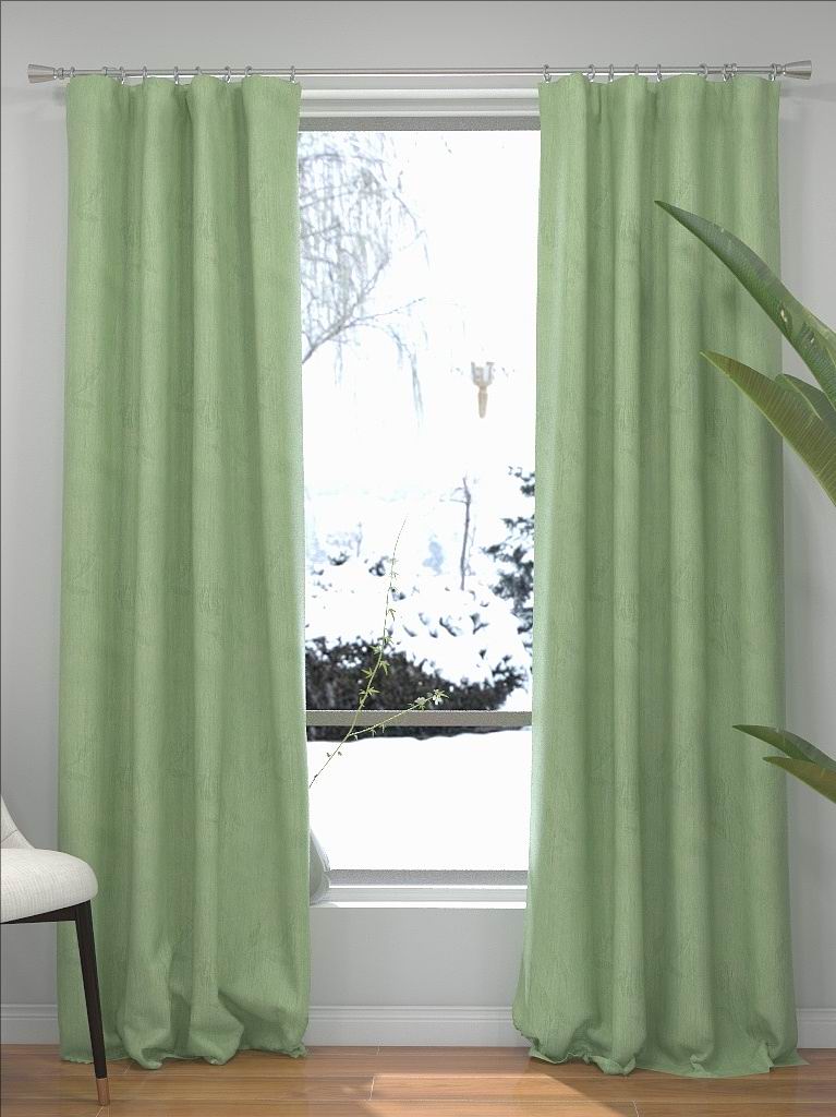 Verdant Green Floral Drape