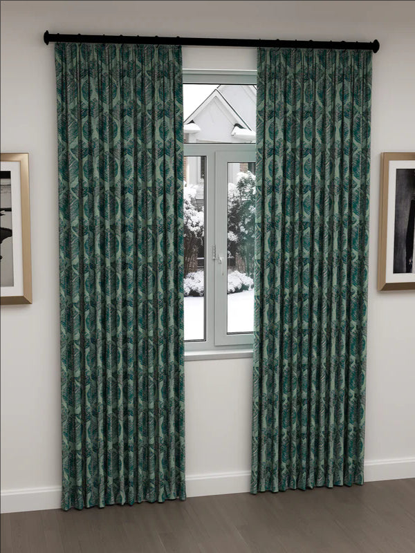 Wax Leaves Emerald Drape