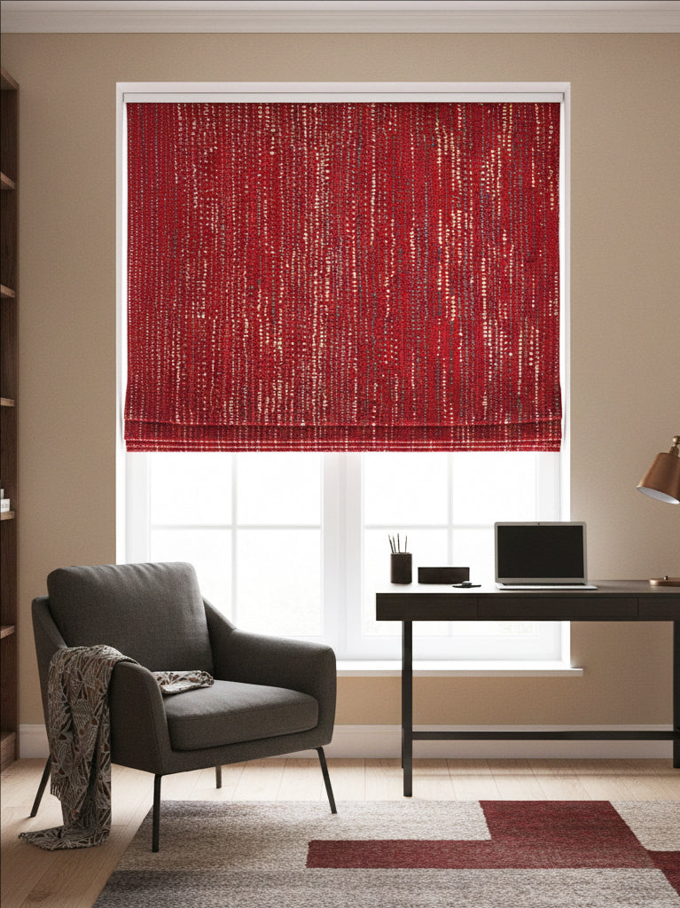 Kenya Red Roman Shade