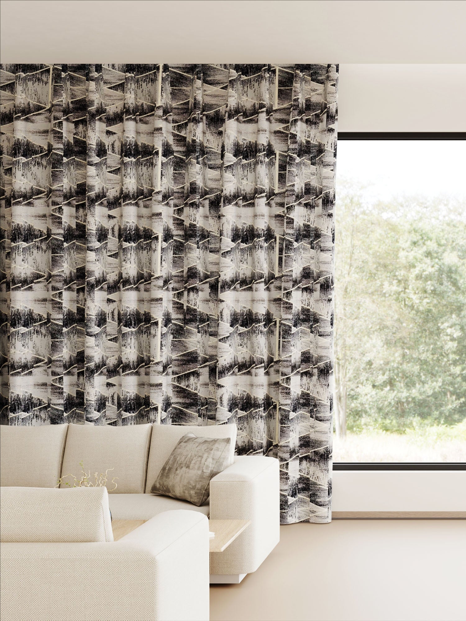 Niger Graphite Drape