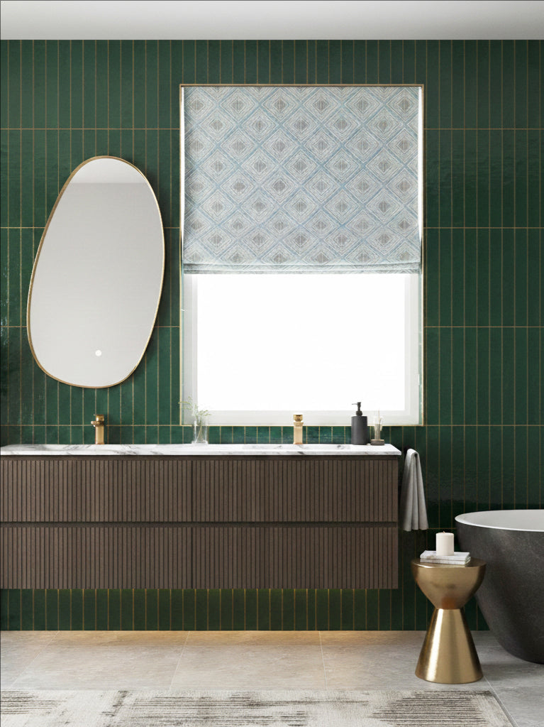 Mali Ice Blue Roman Shade