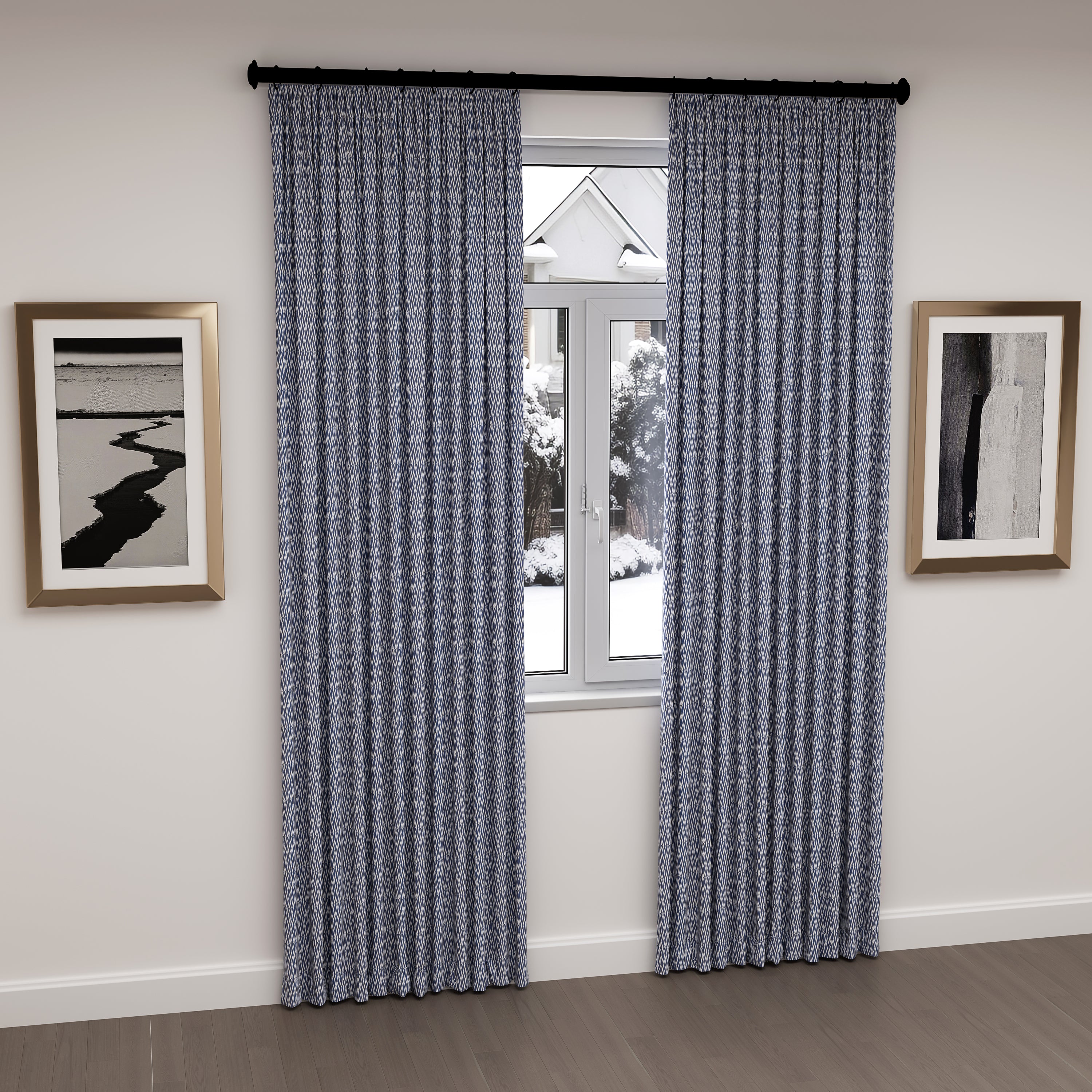 San Marco Steel Blue Drape