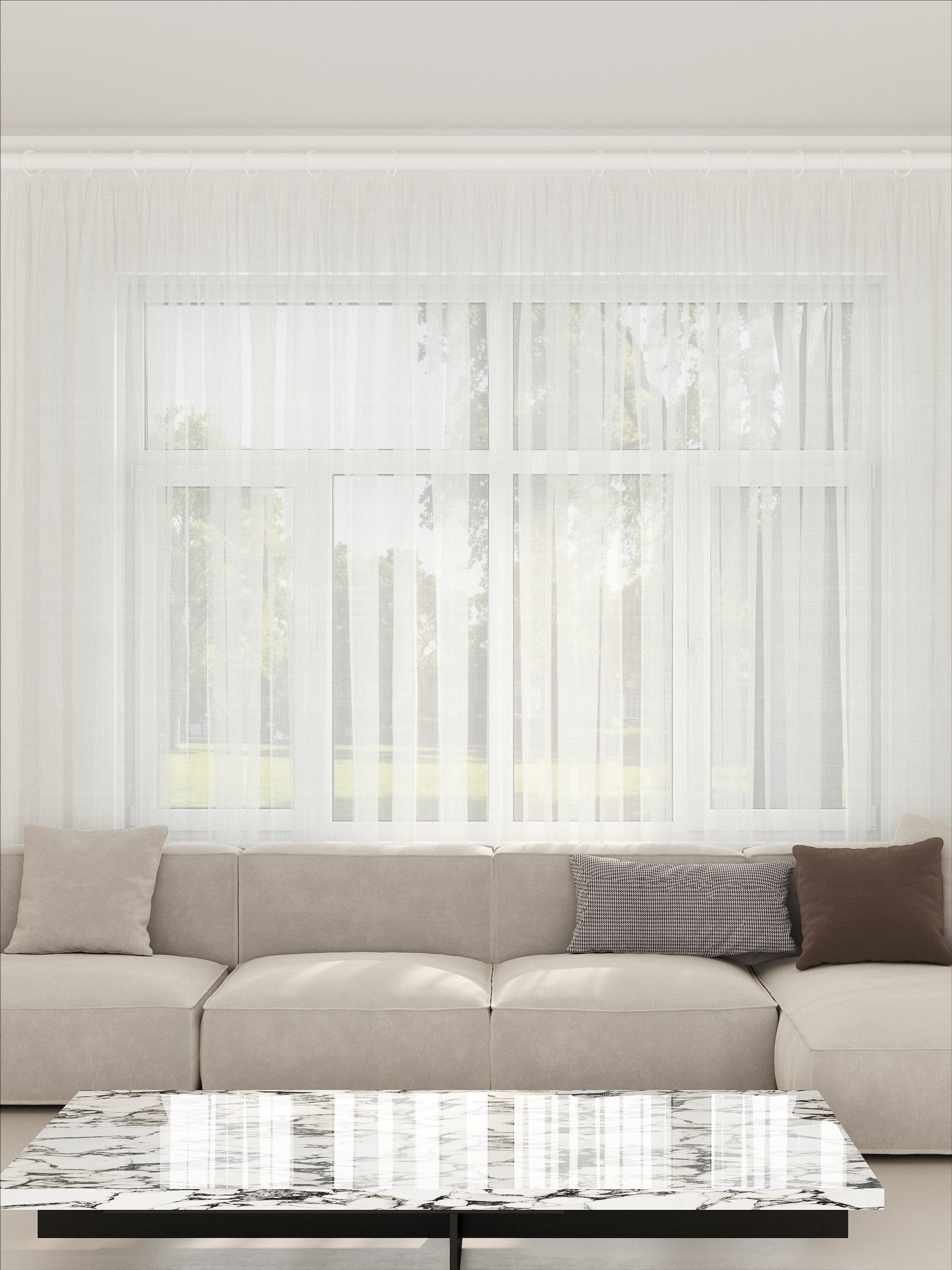 Linen Heymann Cream Sheer