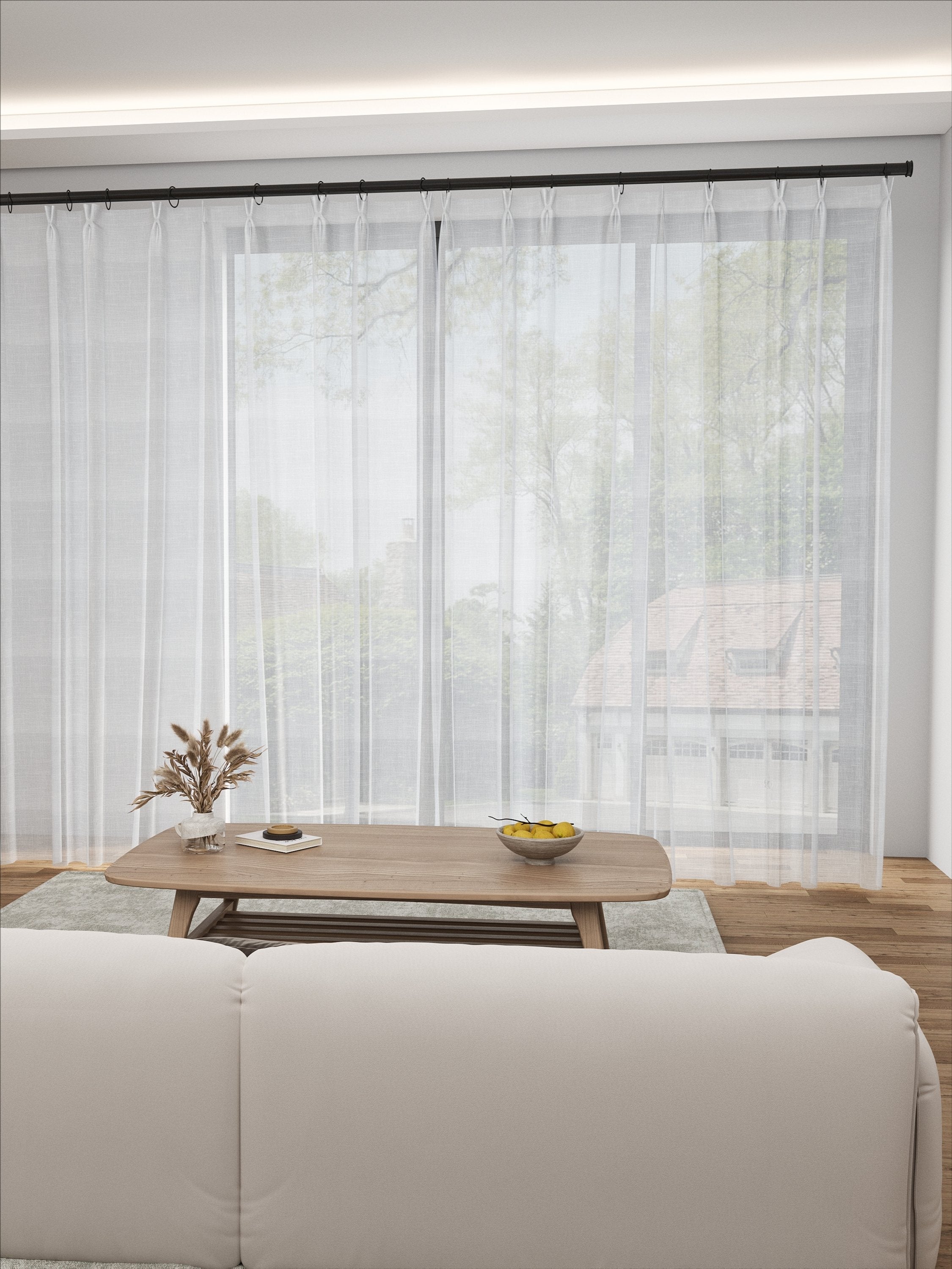 Linen Chic Cream Sheer