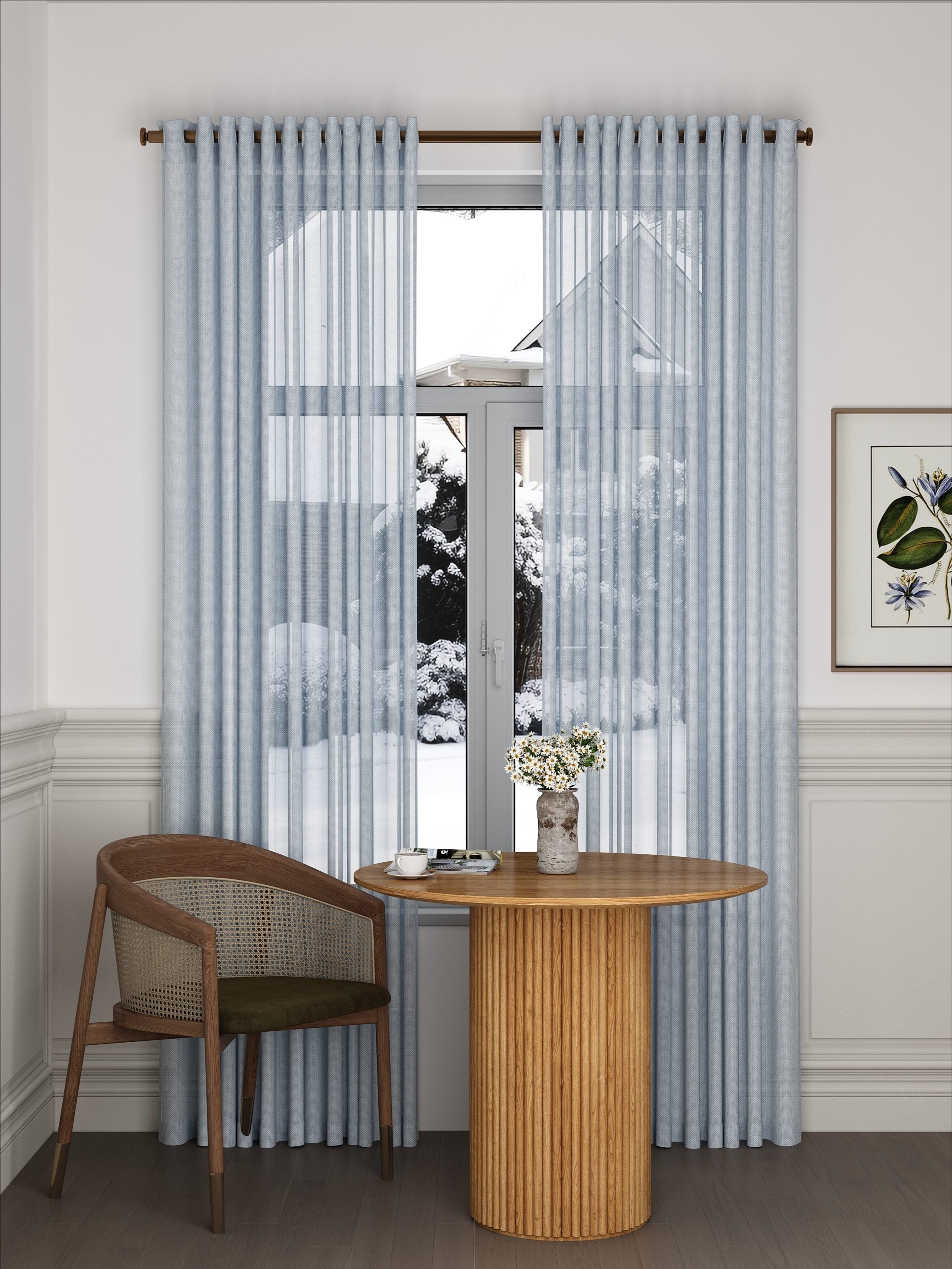 Linen Classic Grey Sheer