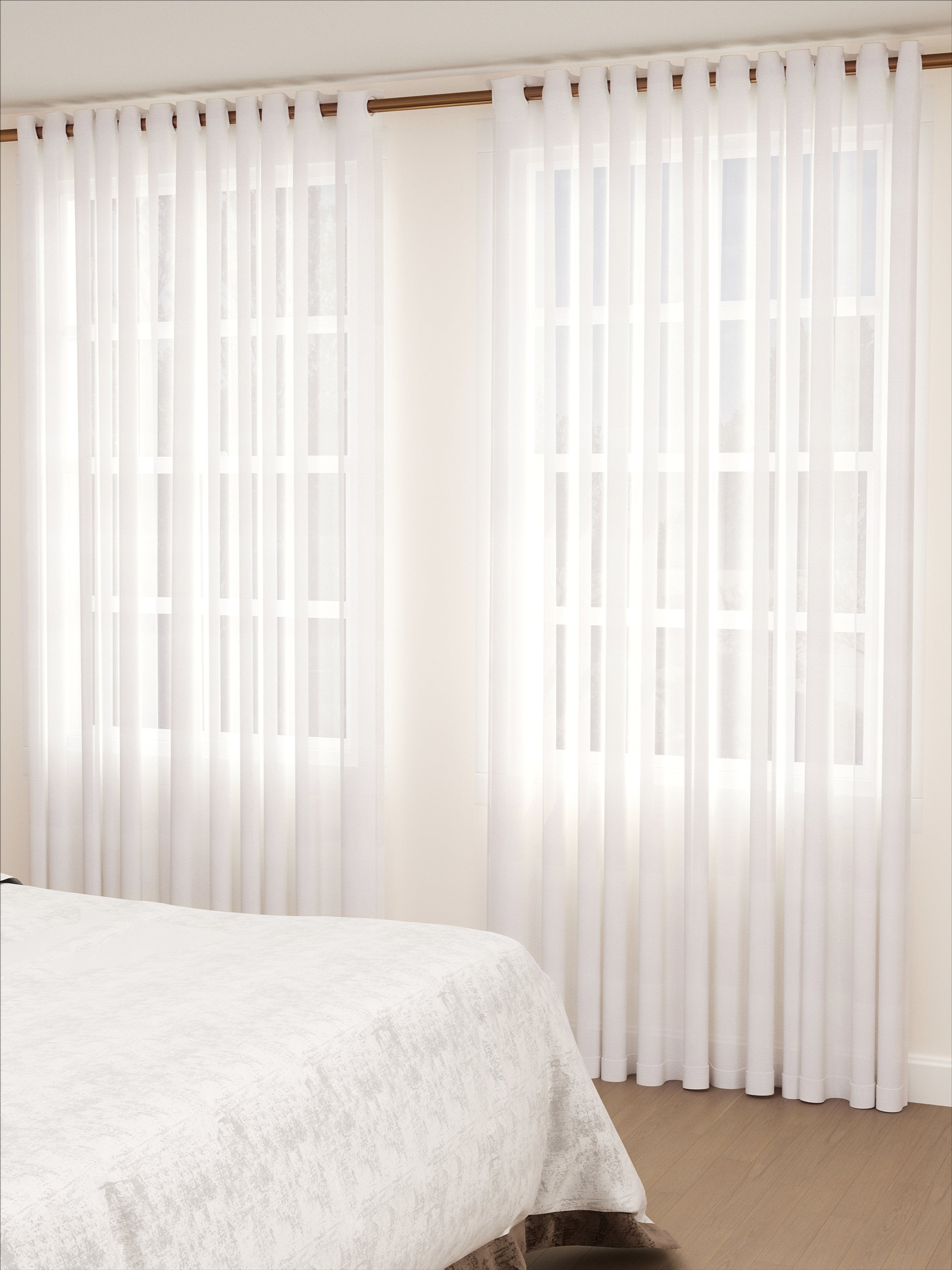 White Peak Linear Sheer