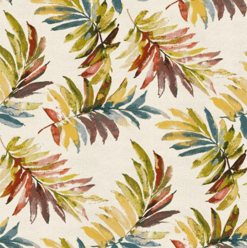 Leaves Red Jacquard Roman Shade