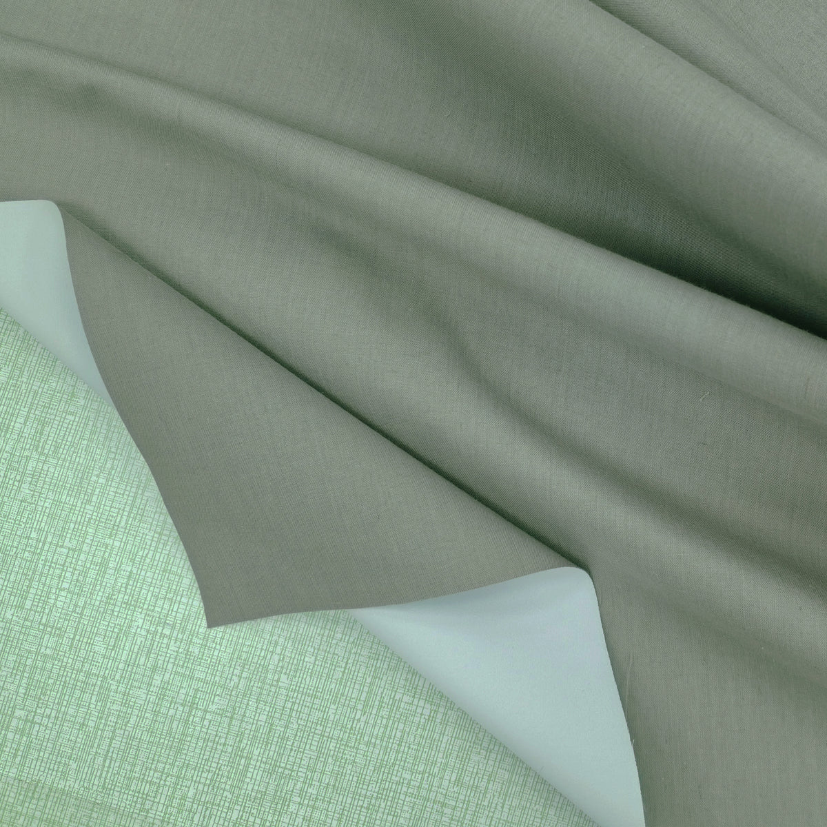Ash Gray Cotton Blackout Valance