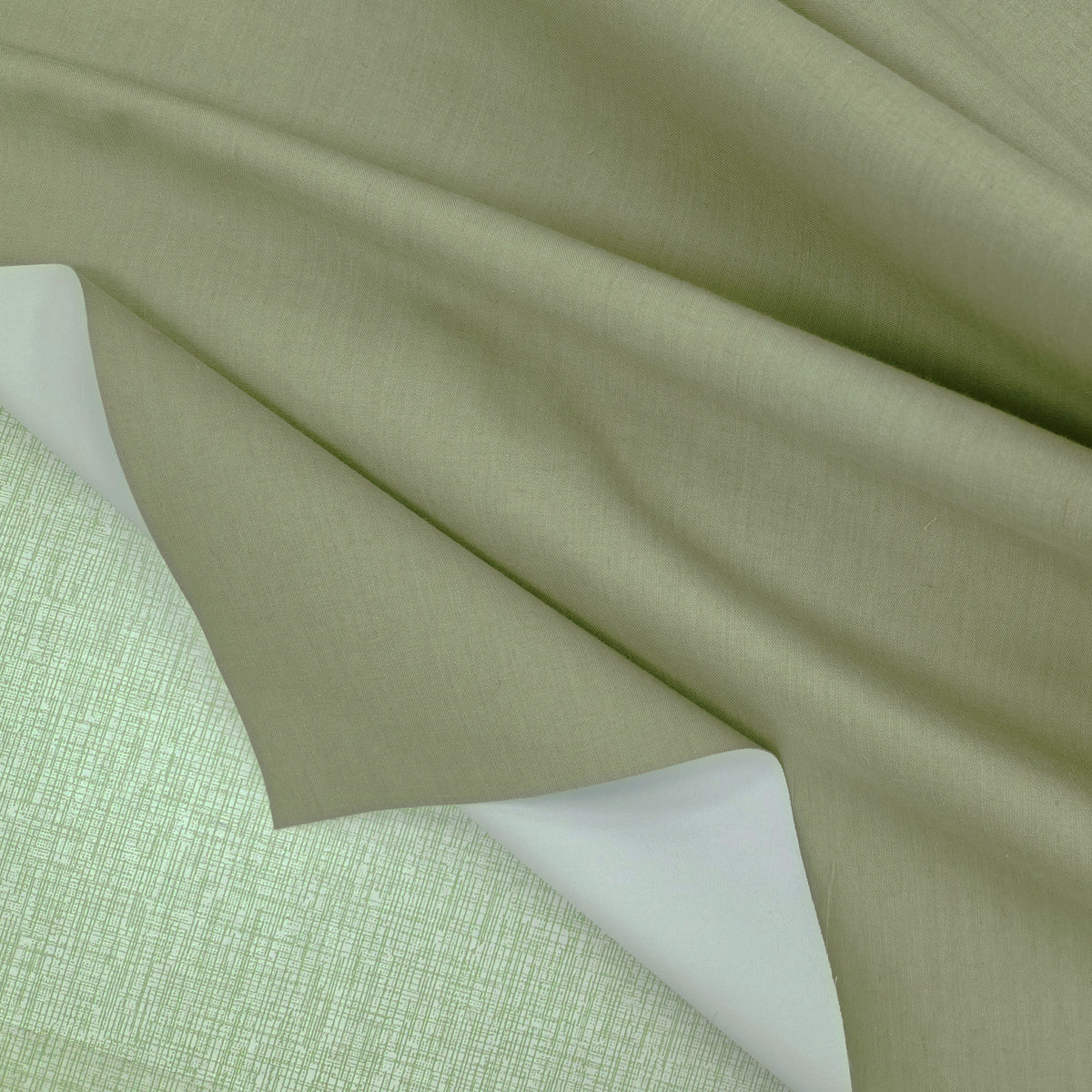 Oatmeal Beige Cotton Blackout Valance