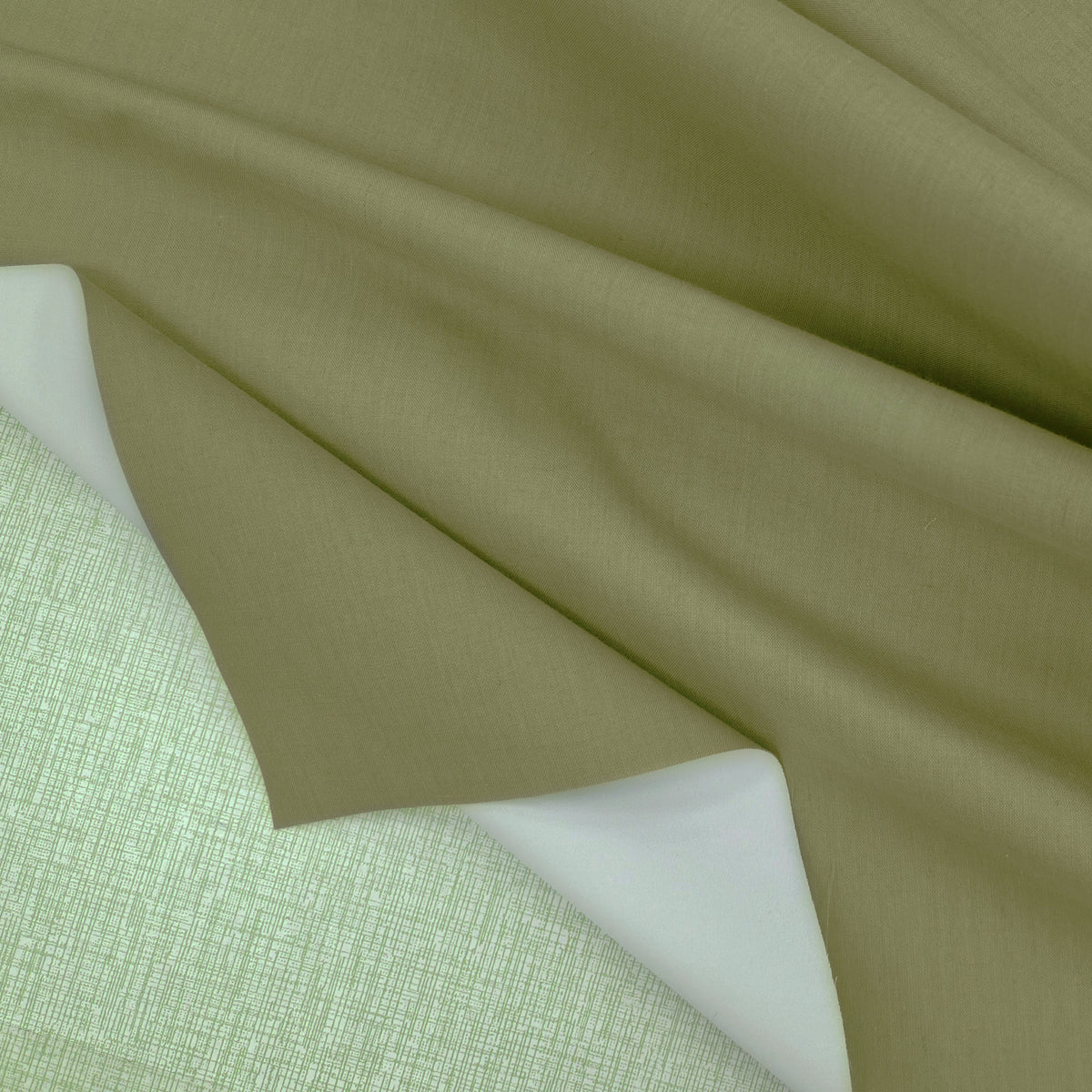 Warm Taupe Cotton Blackout Valance