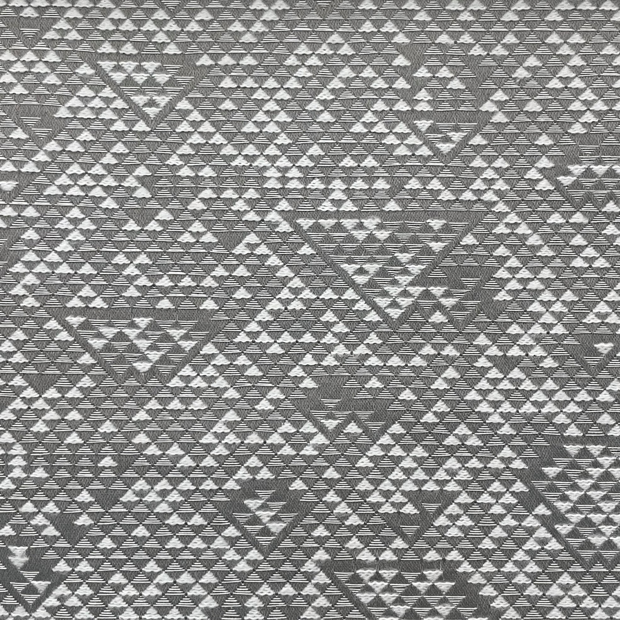 Diamond Grey&White Faux Wool Valance