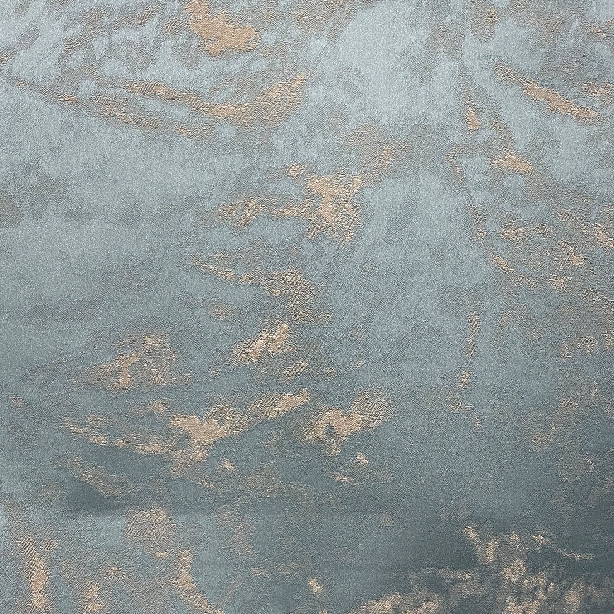 Twilight Sky Blue Silver Roman Shade