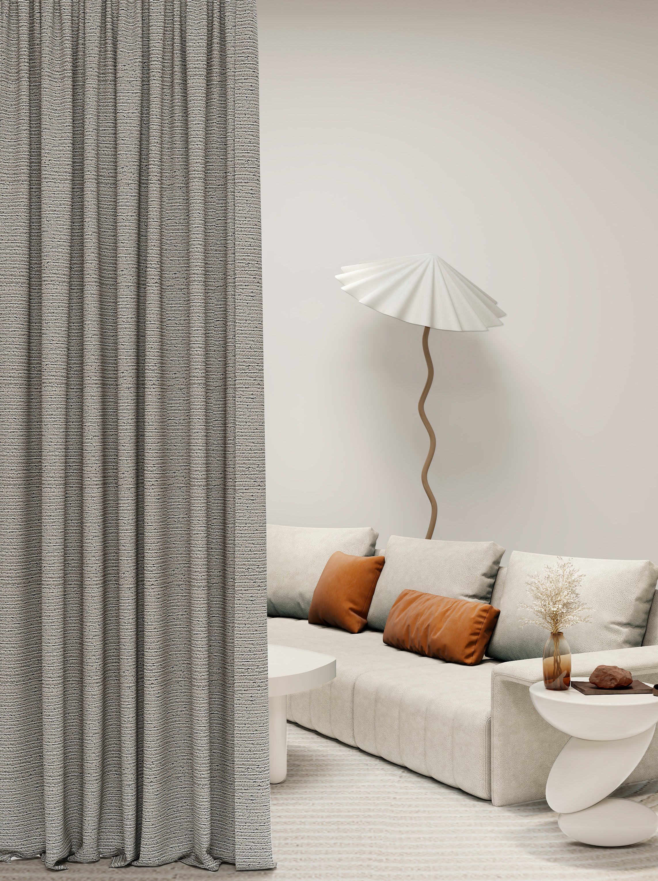 Line Gray Drape
