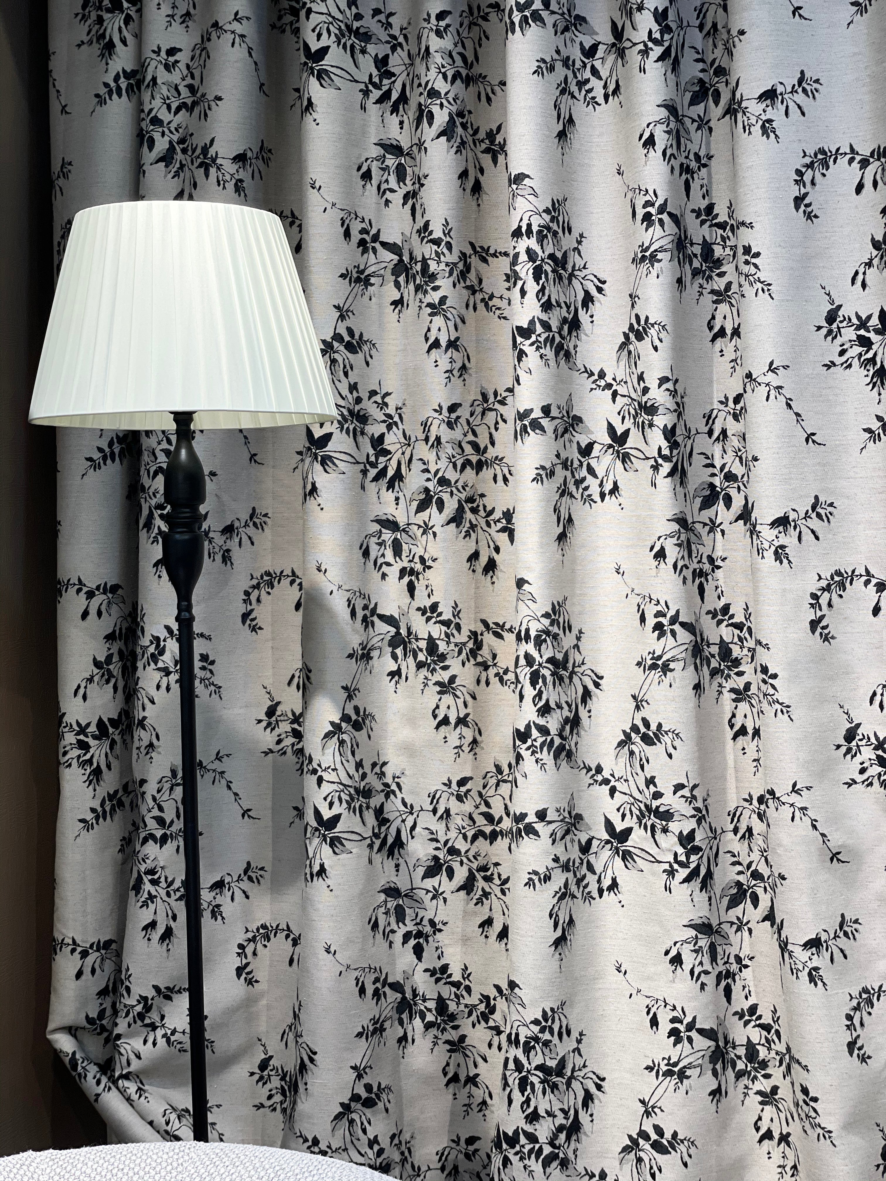 Leaves Black Drape