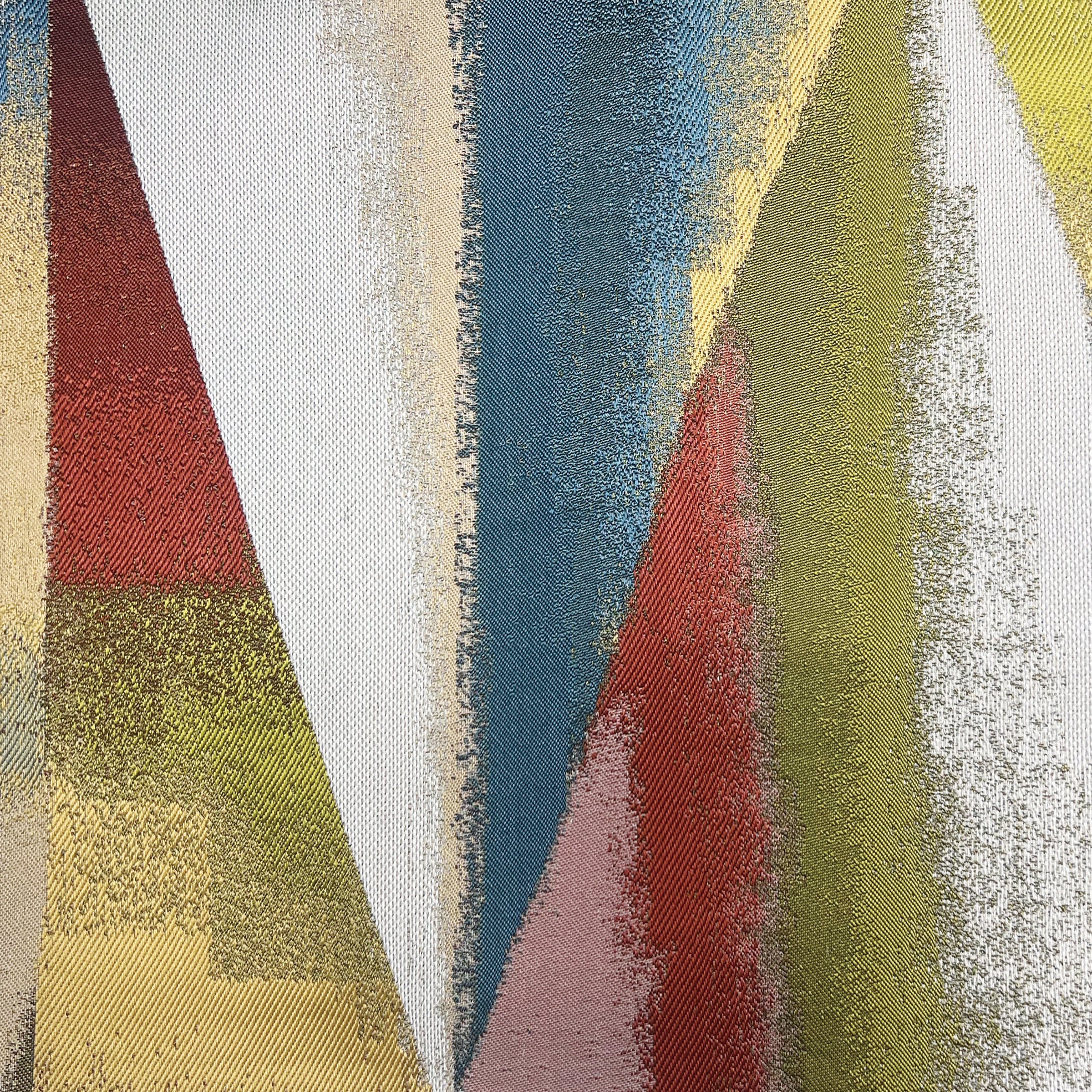 Triangle Red Jacquard Drape