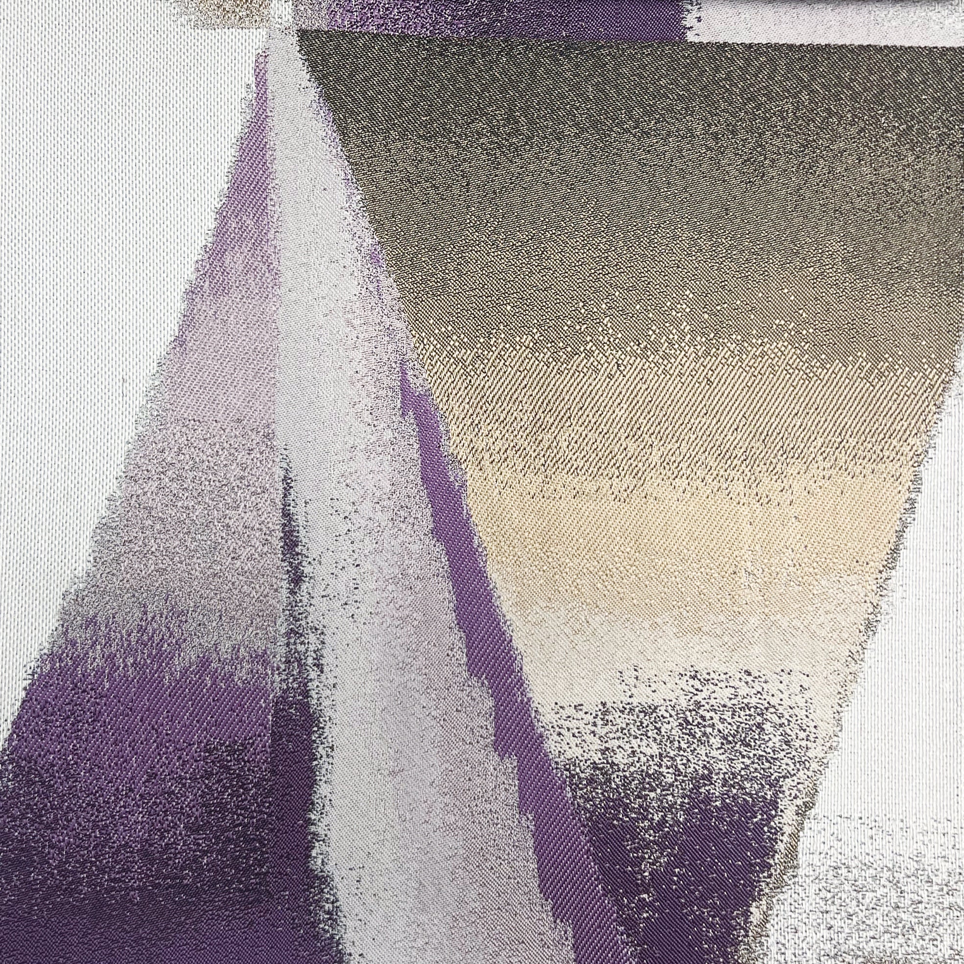 Triangle Purple Jacquard Roman Shade