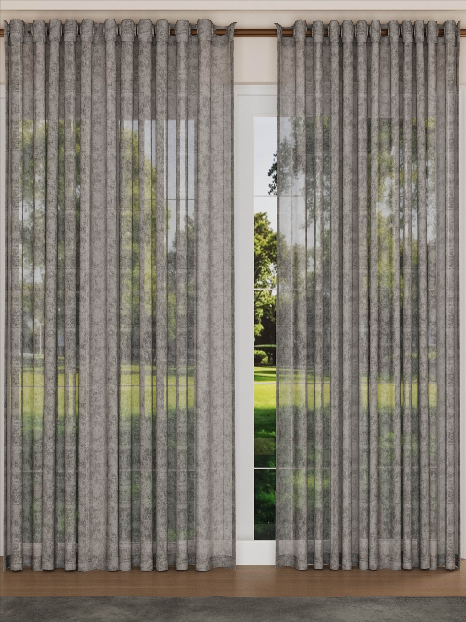 Limoge Charcoal Sheer
