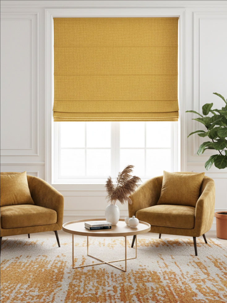 Dusk Caramel Blackout Roman Shade