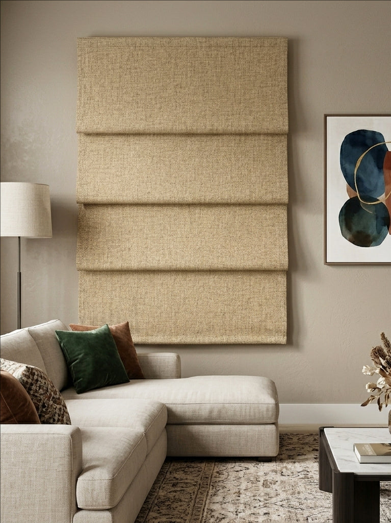 Dusk Truffle Blackout Roman Shade