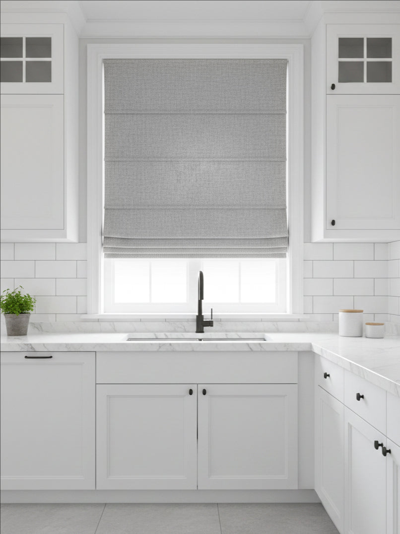 Dusk Onyx Blackout Roman Shade