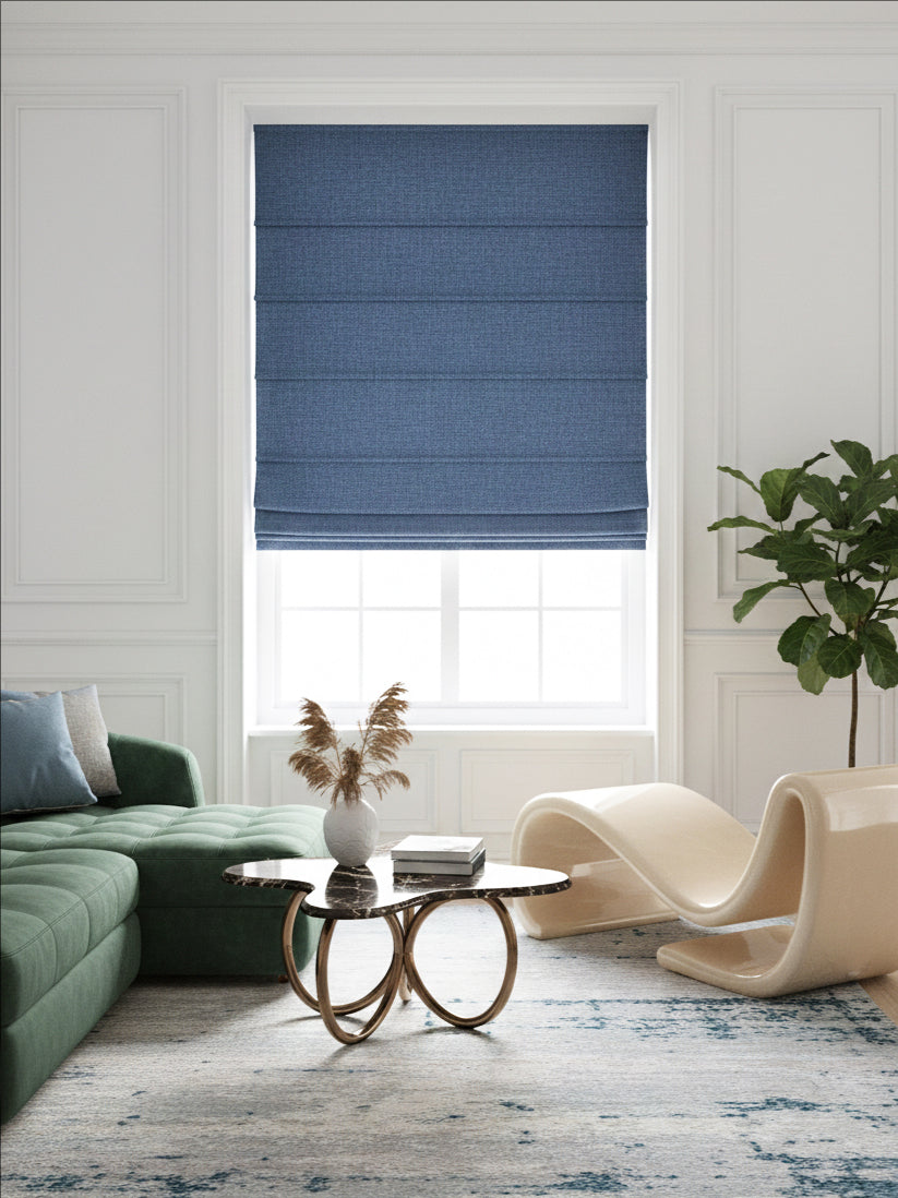Dusk Indigo Blackout Roman Shade