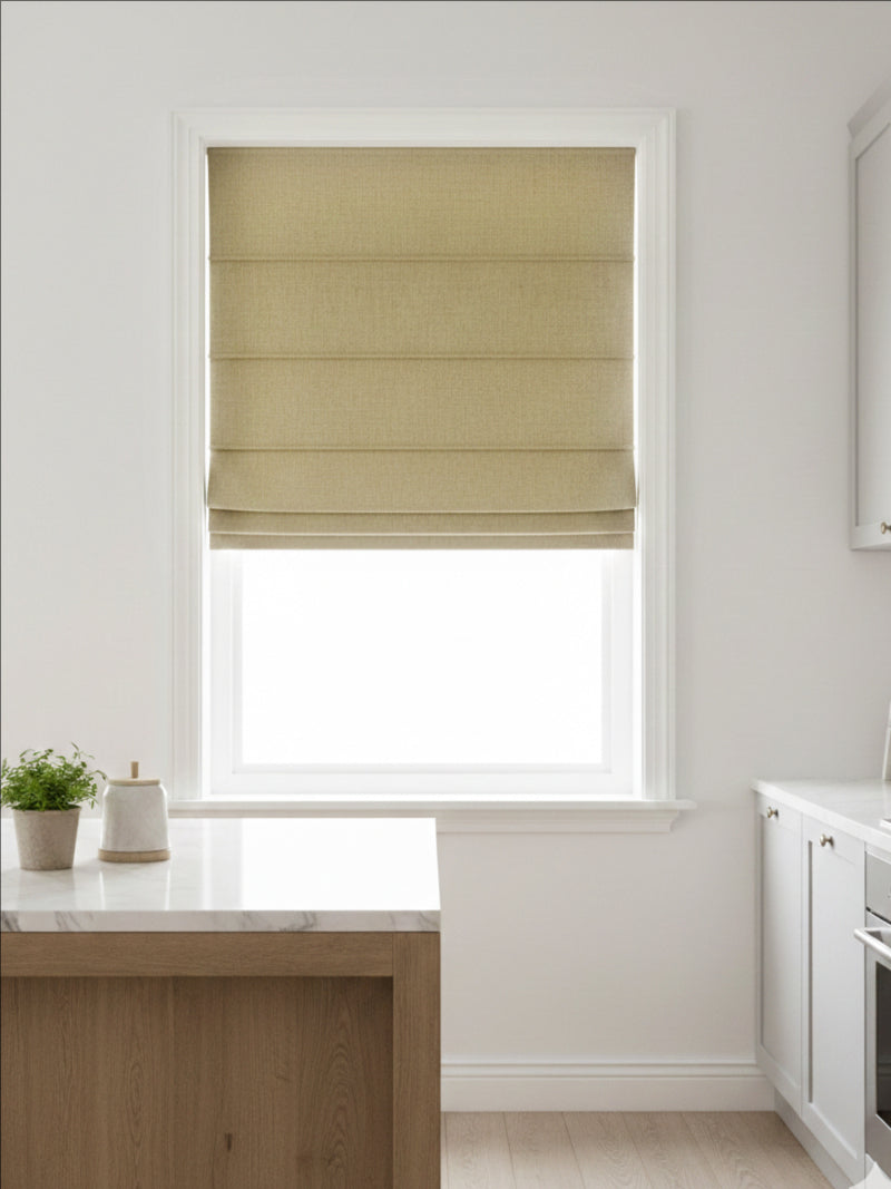 Velvet Coffee Roman Shade